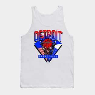 Detroit Basketball 90s Throwback Tank Top